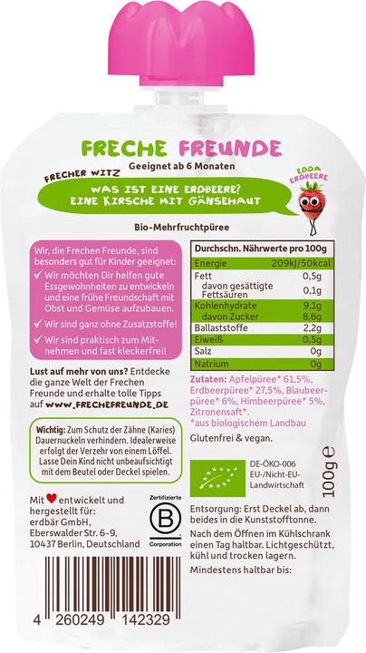 Produktbild Freche Freunde Quetschmus (100 g)