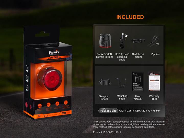 Actual product image Fenix BC06R (90 lm)