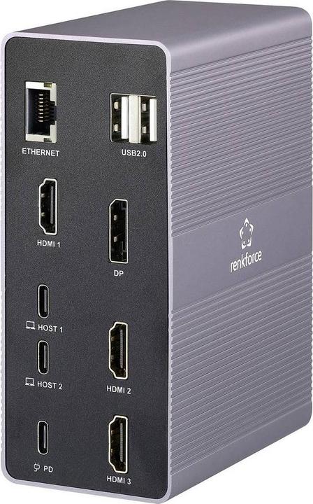 Image du produit Renkforce Station d'accueil USB-C® RF-DKS-910 Convient pour la marque Stations d'accueil : U (USB-C)