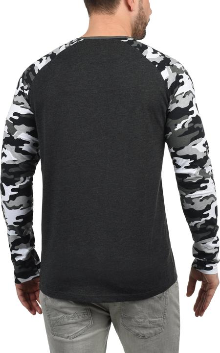 Immagine prodotto Solid Cajus Maglietta A Manica Lunga Top Camouflage Da Uomo Con Girocollo Con Stampa In Cotone 100% (L)