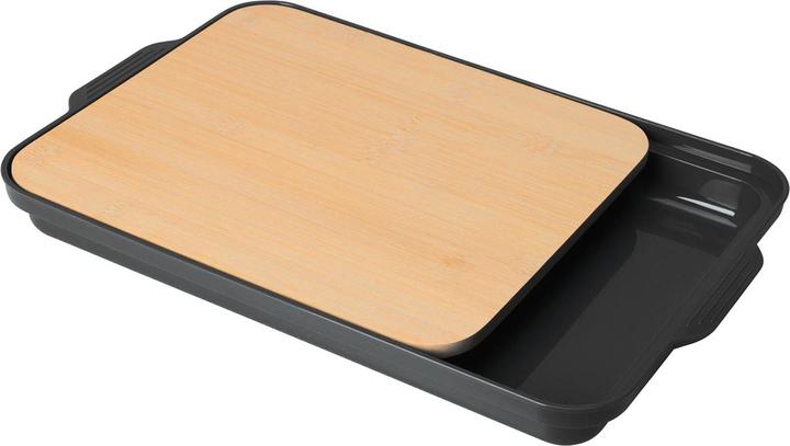Produktbild Casativo Bambus Schneidebrett mit schwarzer Auffangschale