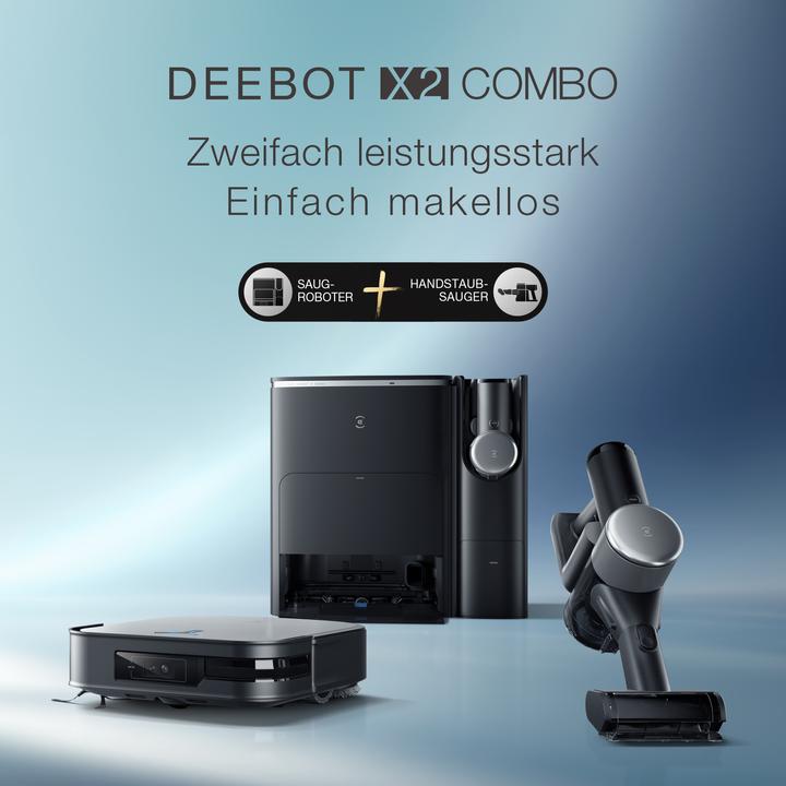 Image du produit Ecovacs Deebot X2 Combo (Robot d'aspiration et de nettoyage)