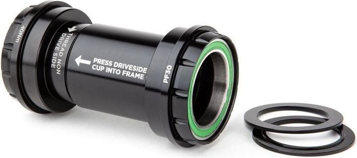 Cane Creek Hellbender 70 PF30 bottom bracket, stainless steel, 24mm, 68/73mm, black
