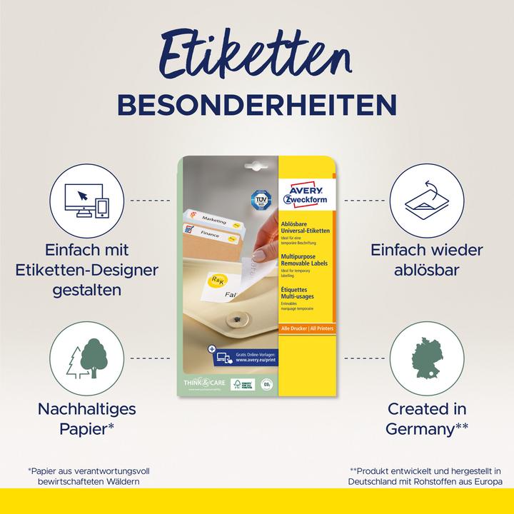 Actual product image Avery Universal-Etiketten