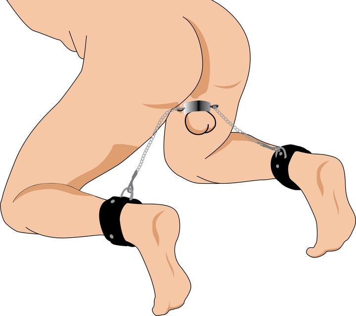 Image du produit Master Series Extenseur de testicules Hells Tether avec attaches pour les pieds