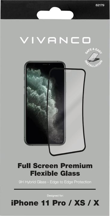 Actual product image Vivanco Screen protector glass Suitable for (cell phone): iPhone X, XS, 11 Pro 1 pc. (1 Piece, Apple iPhone XS, Apple iPhone 11 Pro)