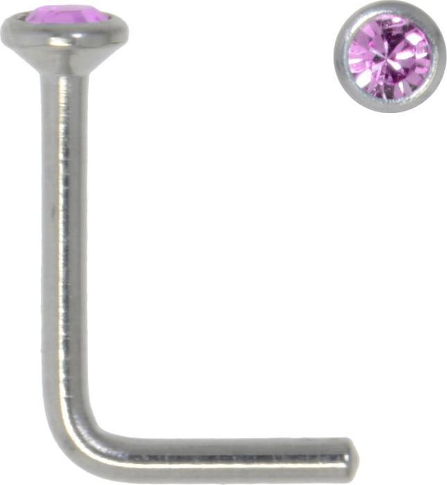 Bijouteria Nasenpiercing (Edelstahl, Kristall)