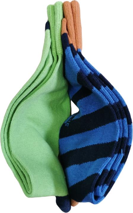 Schwarz, Orange, Blau, Grün