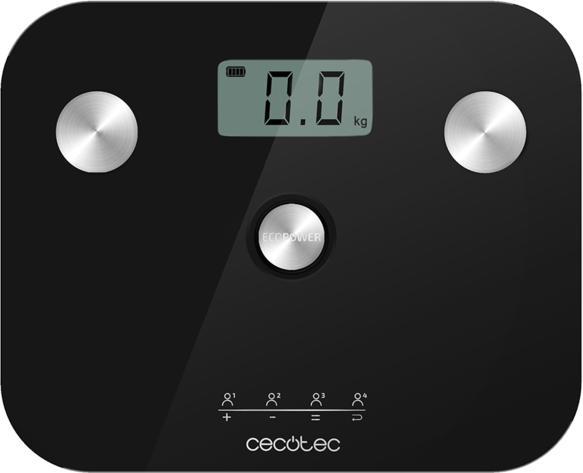 Cecotec EcoPower 10100 Precision Surface Personal Scale with Bioimpedance Function and High-Security Glass S (180 kg)
