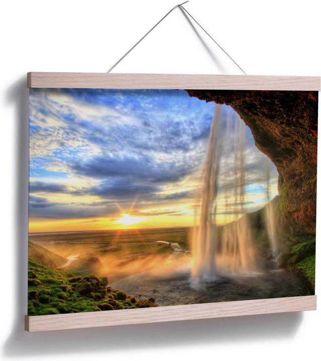 Produktbild Trenddeko Seljalandsfoss Wasserfall (30 x 24 cm)
