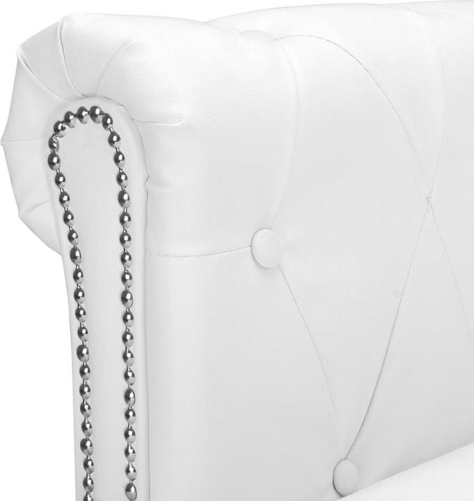 Produktbild VidaXL Chesterfield-Sofa in L-Form Kunstleder Weiss