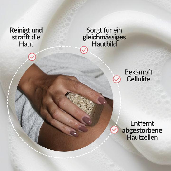 Actual product image Konsens Anti-cellulite soap with loofah (Hard soap)