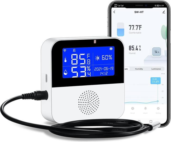 Actual product image Haozee WiFi temperature sensor