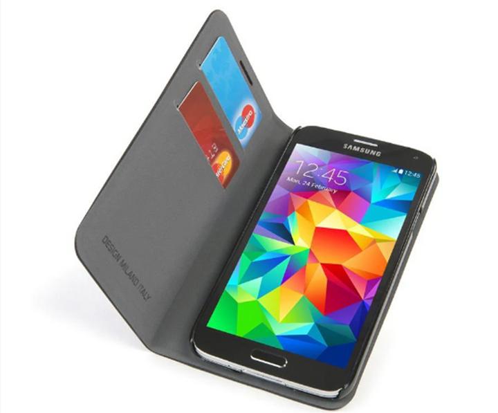 Actual product image Tucano Libro Case for Galaxy S5 Dark Grey (Samsung Galaxy S5)