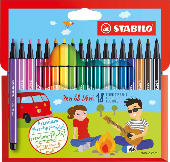 Immagine prodotto STABILO Penna 68 Mini (Multicolore, 18 x)