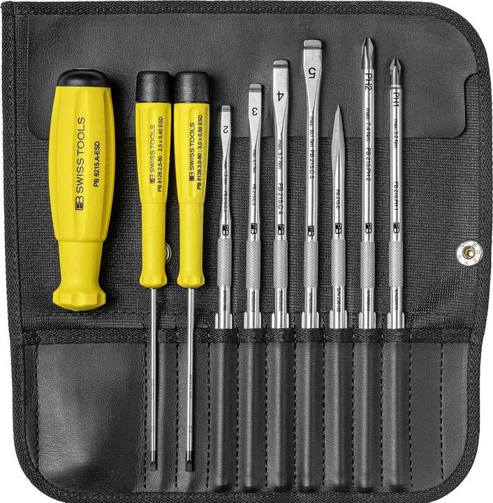Produktbild PB Swiss Tools Schraubenzieher-Set (Schlitzschrauben, Phillipps-Kreuzschlitz (PH))
