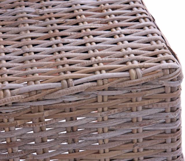 Produktbild Swisshandel24 6x Esszimmerstuhl Korbstuhl Stuhl M44, Kubu-Rattan ohne Sitzkissen