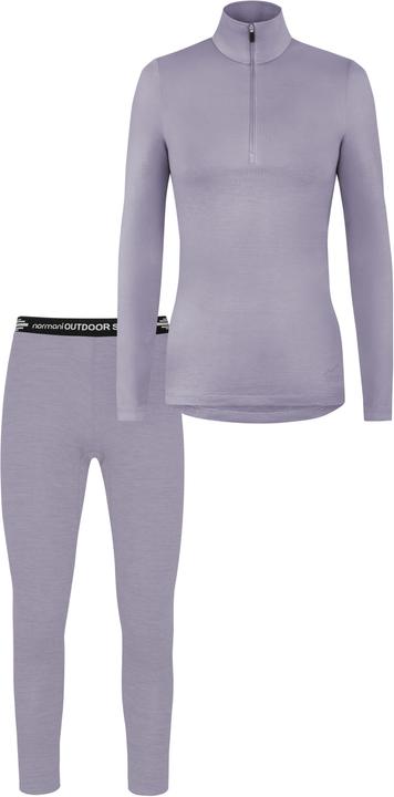 Normani Damen Merino Langarm mit 1/4 Zipper „Launceston“ und Merino Hose „Perth“ - 9667