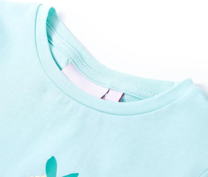 Immagine prodotto VidaXL T-shirt per bambini azzurro 92,Materiale: 95 % cotone. 5 (92)
