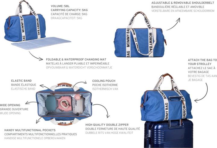 Produktbild Childhome Mommy Bag Signature canvas