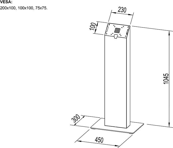 Immagine prodotto DSS Chiosco per interni 15-32", metallo, bianco/5186