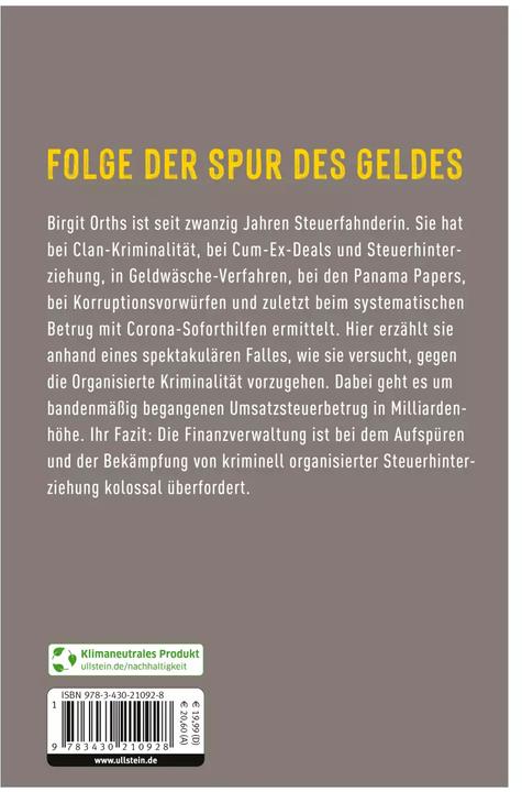 Produktbild Als Steuerfahnderin auf der Spur des Geldes (Deutsch, Birgit E. Orths, 2023)