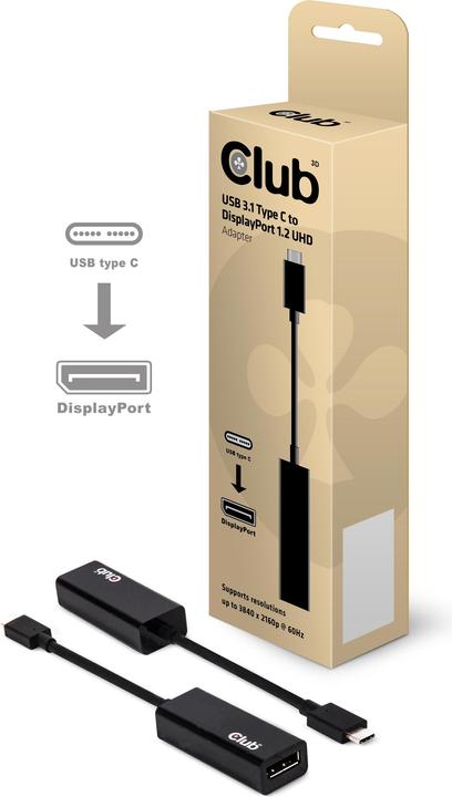 Immagine prodotto Club 3D USB-C a (DP, 10 cm)