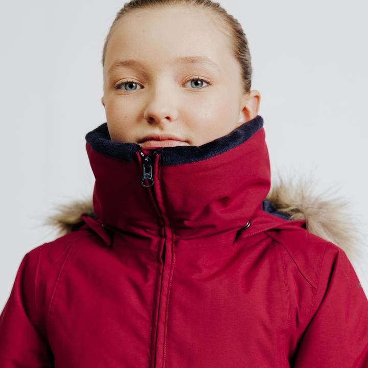 Produktbild Fouganza Kids' Waterproof and Warm Horse Riding Jacket 500 - Purple/Cherry (146)