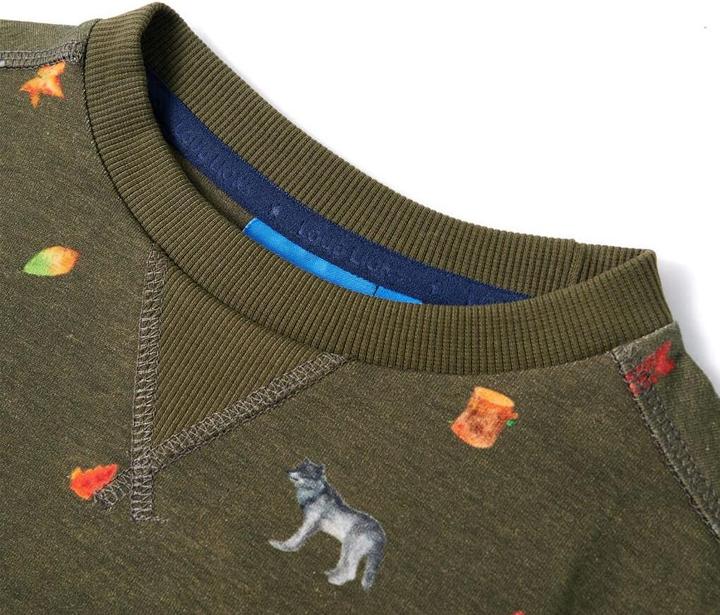 Image du produit VidaXL Sweatshirt enfant kaki 116,Composition : 95% coton. 5 (116)