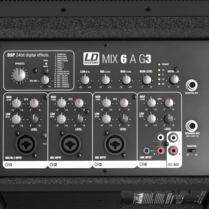 Produktbild LD Systems MIX 6 A G3 2-Weg Aktiv-Lautsprecher (Aktiv, 1x 140 W)