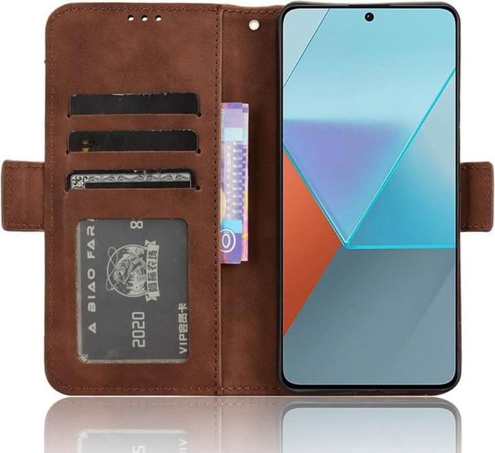 Produktbild Cover-Discount Xiaomi Redmi Note 13 Pro - Etui Kartenfächer braun (Xiaomi Redmi Note 13 Pro)