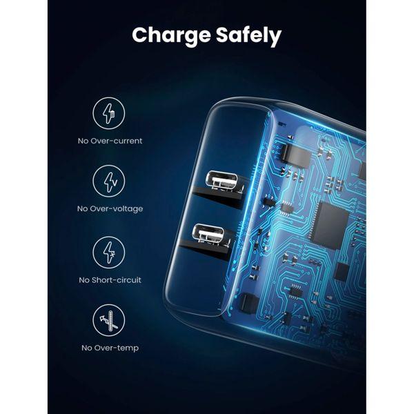 Produktbild Ugreen USB-C+USB-C 40W PD Wall Charger EU (40 W)