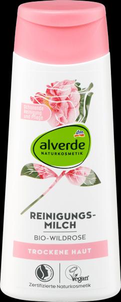 dm alverde Wildrose Reinigungsmilch (Reinigungsmilch, 200 ml)