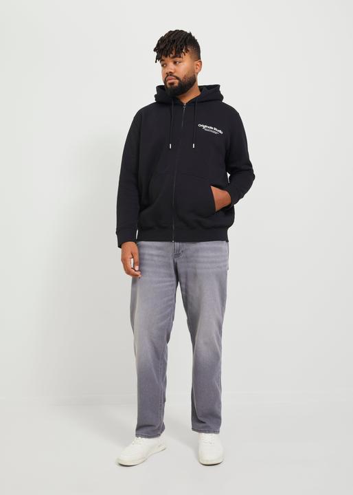 Immagine prodotto Jack & Jones Felpa con cappuccio con zip Plus Size (5XL)