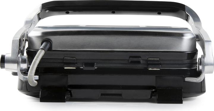 Actual product image Domo Genius Electric Contact Grill Non-stick Coating, with Display Stainless Steel, Black (EU plug)