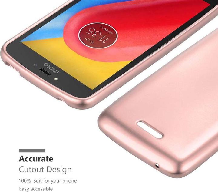 Actual product image Cadorabo TPU Matt Metallic Cover (Motorola Moto C Plus)