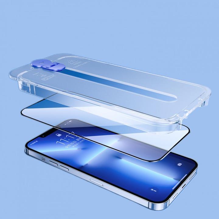 Actual product image Joyroom Easy Fit JR-H11 full screen tempered glass for Apple iPhone 14 Plus 6.7 " (1 Piece, Apple iPhone 14 Plus)