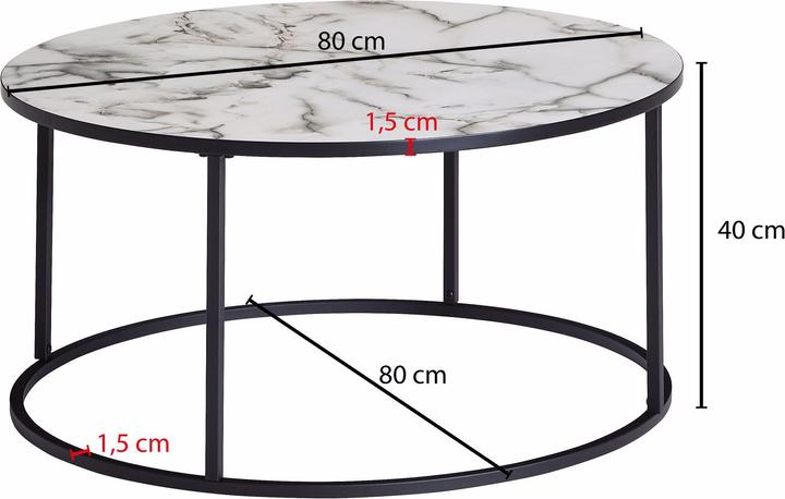 Actual product image Wohnling Mila (80 x 80 x 40 cm)