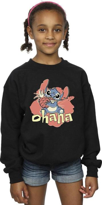Actual product image Disney Girls Lilo And Stitch Ohana Pineapple Sweatshirt (128)