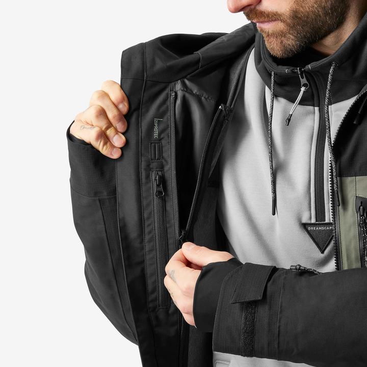 Produktbild Dreamscape Snowboardjacke Herren Skijacke - SNB 500 Ziprotect khaki/schwarz (M)