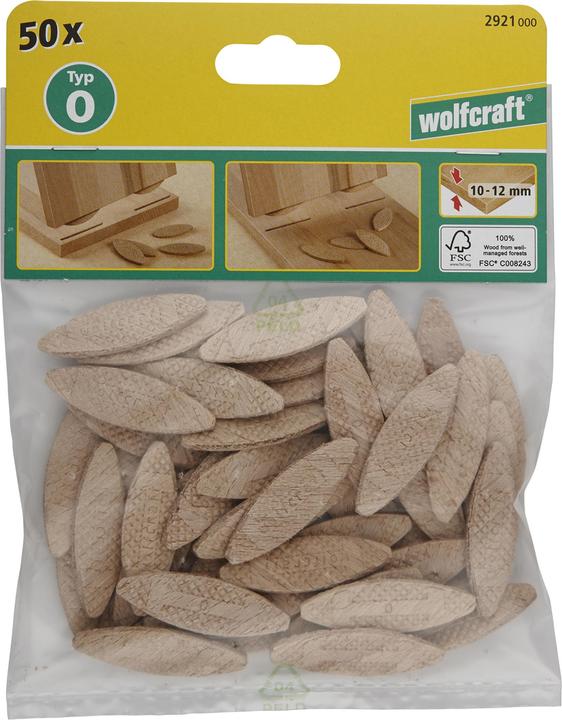 Produktbild wolfcraft wolfcraft 50 Verbindungsplättchen Grösse 20 (50 Stk.)