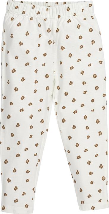 Produktbild Meyco 2-pack pyjama Mini Panter offwhite/sand mt 110/116 (110, 116)