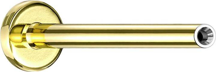 Produktbild Star Piercing Micro Threadless Labret-Stab vergoldet (Titan G23, ohne Messing)