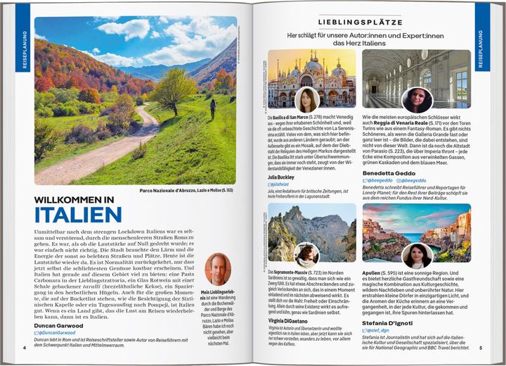 Actual product image Reiseführer Italien (German, Angelo Zinna, Kevin Heist, Julia Buckley, Duncan Garwood, Nicola Williams, Benedetta Geddo, Virginia DiGaetano, Paula Hardy, Eva Sandova, Stephanie Ong, Phoebe Hunt, Federica Bocco, Sara Mostaccio, Stefania Dignoti, 2023)