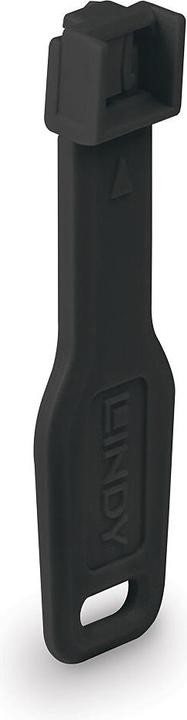 Produktbild Lindy RJ45 Port Schlösser SCHWARZ 10 Stck+ 1 Schlüssel (47891)