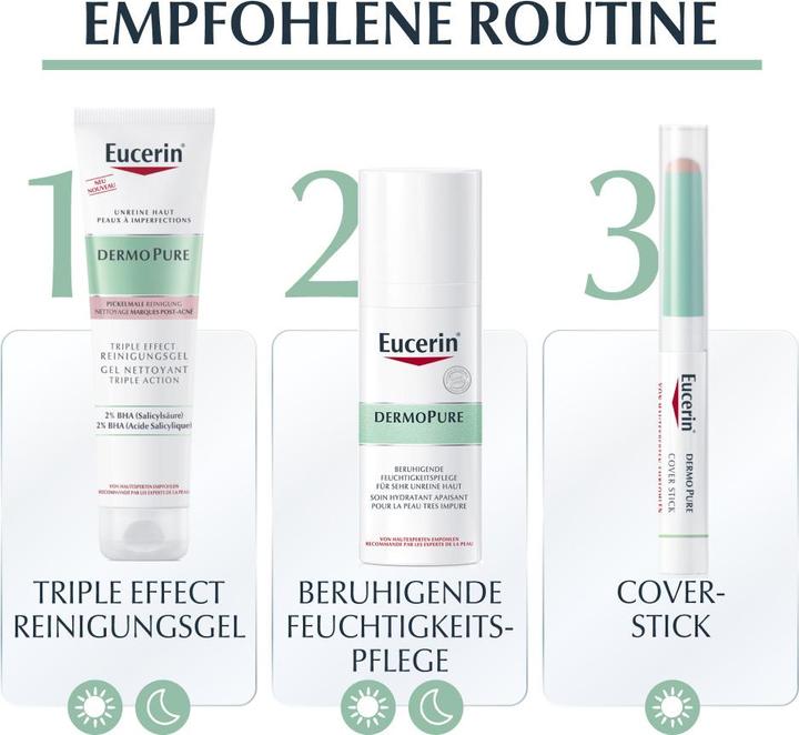 Immagine prodotto Eucerin DermoPure Cover Stick (Viola/viola, Bianco)