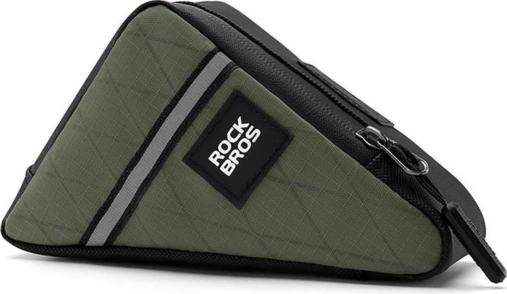 Actual product image Rockbros Triangle Bike Frame Bag 0.3l - Green (Frame bag)