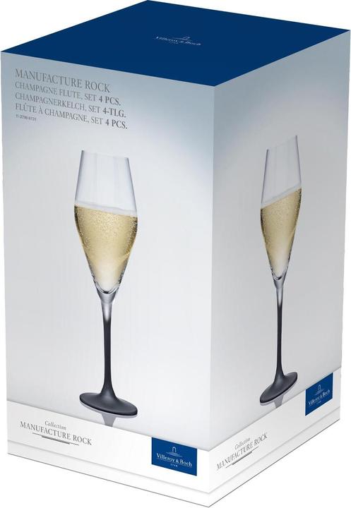 Produktbild Villeroy & Boch Manufacture Rock (26 cl, 4 Gläser, Sektgläser)