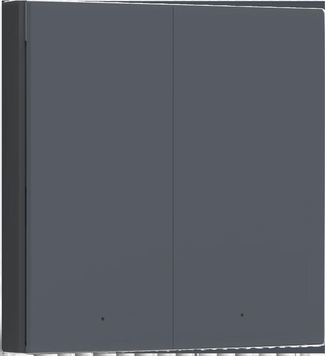 Aqara Smart Wall Switch H1 Grey With Neutral, Double Rocker (Zigbee)