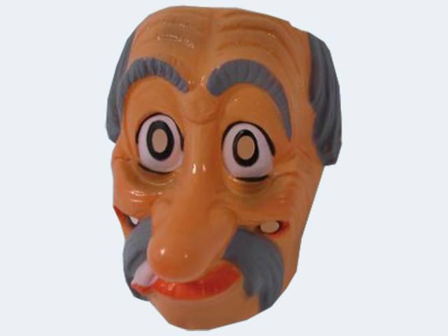 Produktbild Festartikel Müller Maske Theatermaske Gesichtsmaske Alter Mann braun-Weiss Einheitsgrösse